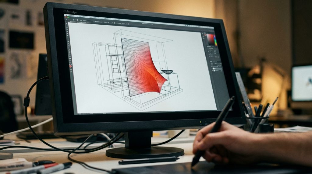 3d wireframe process